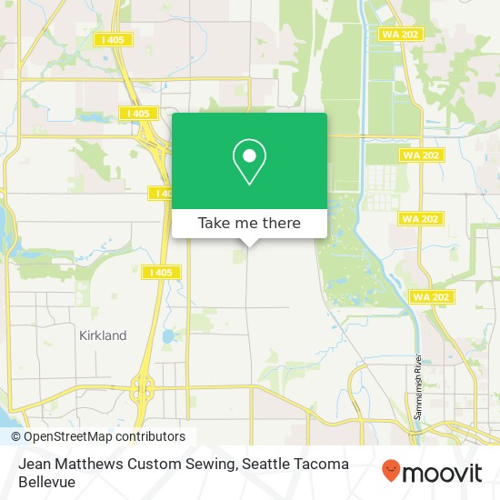 Jean Matthews Custom Sewing map