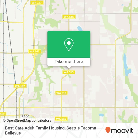 Mapa de Best Care Adult Family Housing