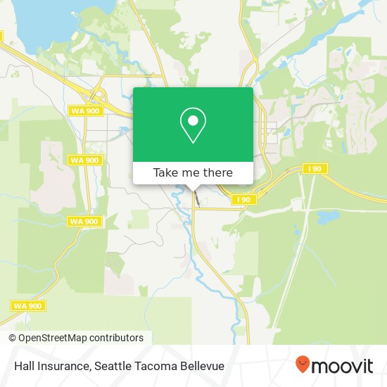 Hall Insurance map