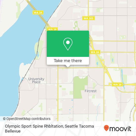 Olympic Sport Spine Rhbltation map