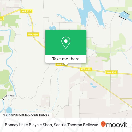 Bonney Lake Bicycle Shop map