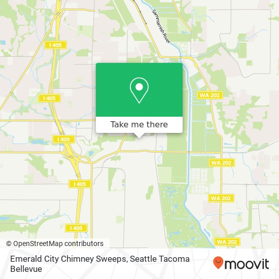 Emerald City Chimney Sweeps map