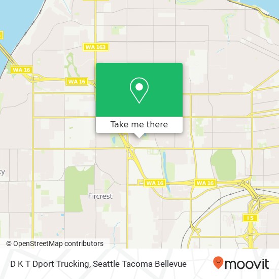 Mapa de D K T Dport Trucking