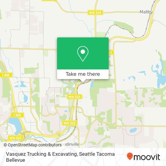 Vasquez Trucking & Excavating map