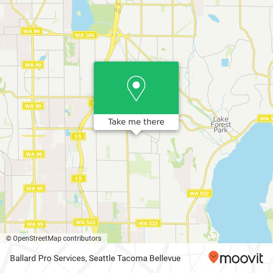 Mapa de Ballard Pro Services