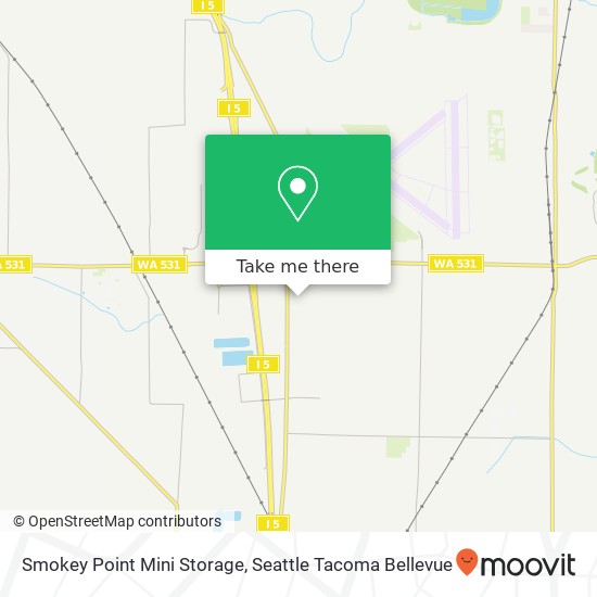 Mapa de Smokey Point Mini Storage