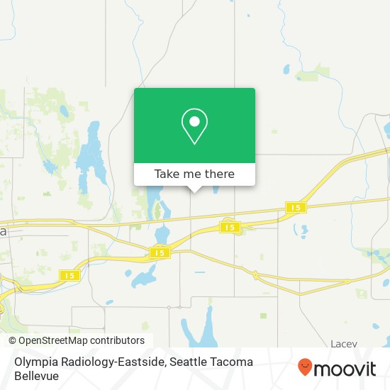 Olympia Radiology-Eastside map