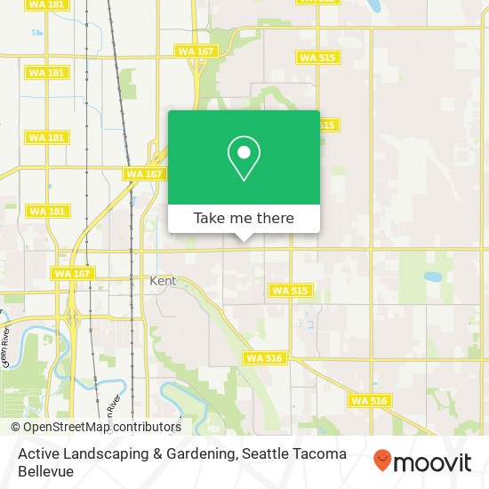 Active Landscaping & Gardening map