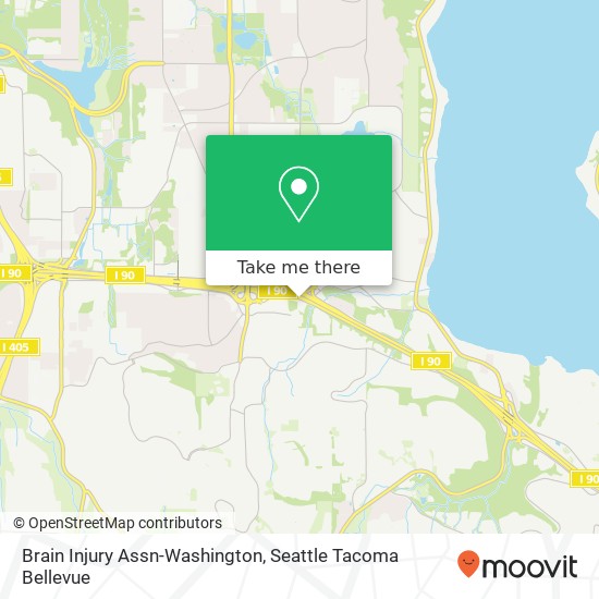 Brain Injury Assn-Washington map