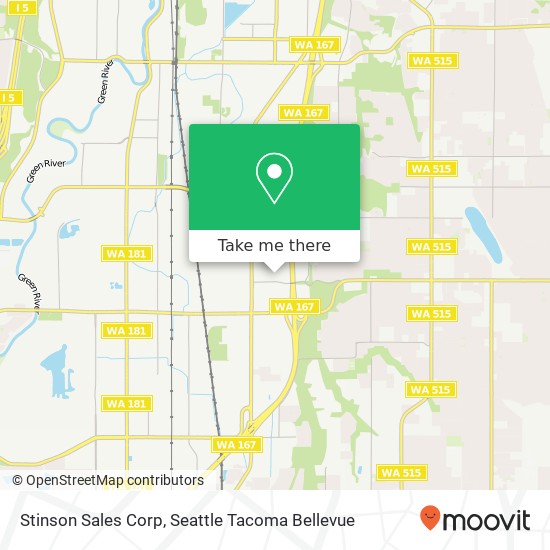 Stinson Sales Corp map