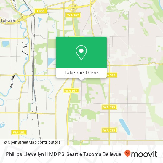 Phillips Llewellyn II MD PS map