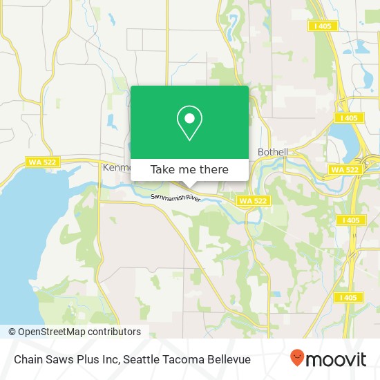 Mapa de Chain Saws Plus Inc