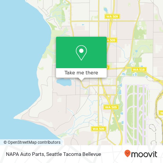 Mapa de NAPA Auto Parts