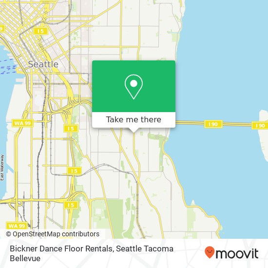 Mapa de Bickner Dance Floor Rentals