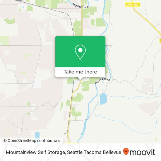 Mapa de Mountainview Self Storage