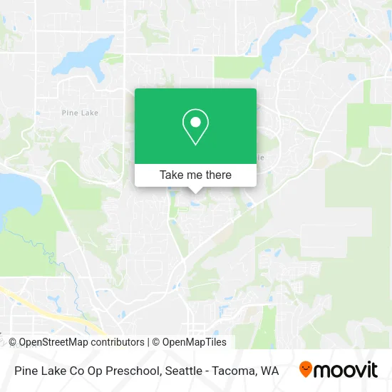 Pine Lake Co Op Preschool map