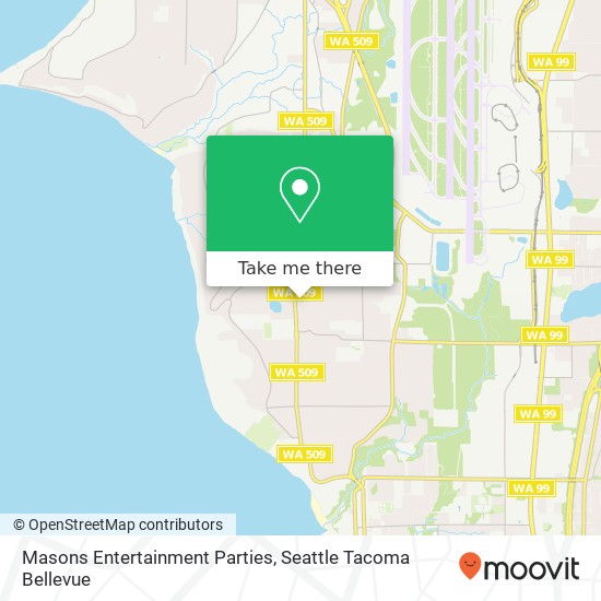 Masons Entertainment Parties map