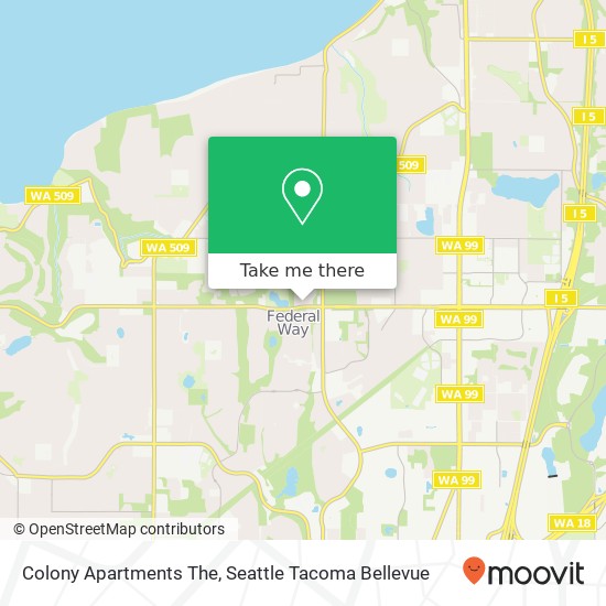 Colony Apartments The map