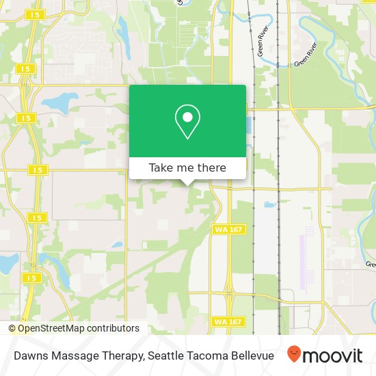 Dawns Massage Therapy map