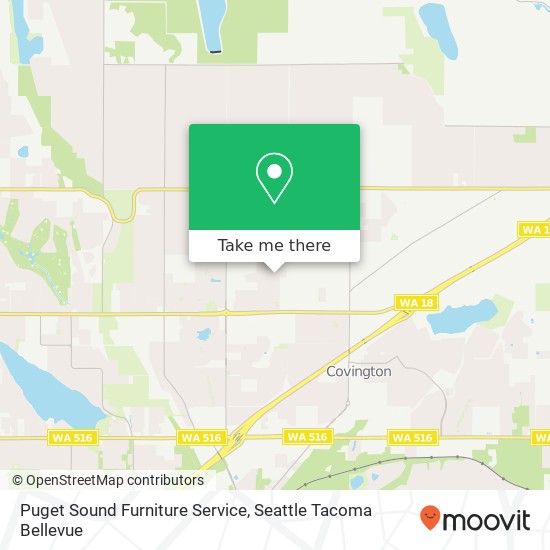 Mapa de Puget Sound Furniture Service