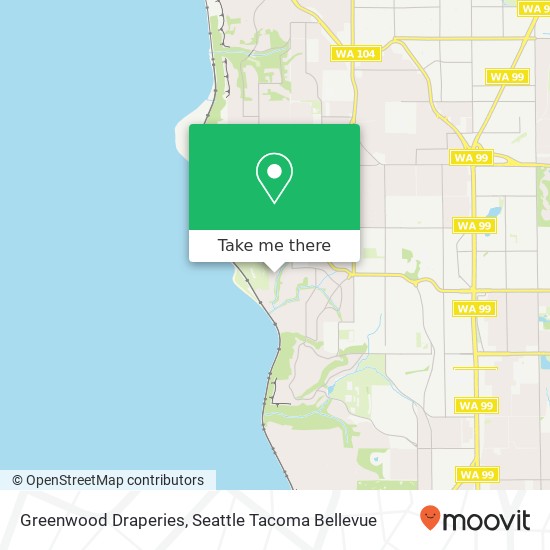 Mapa de Greenwood Draperies