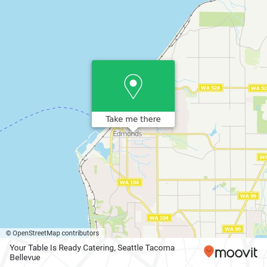Your Table Is Ready Catering map