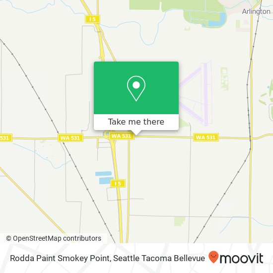 Mapa de Rodda Paint Smokey Point