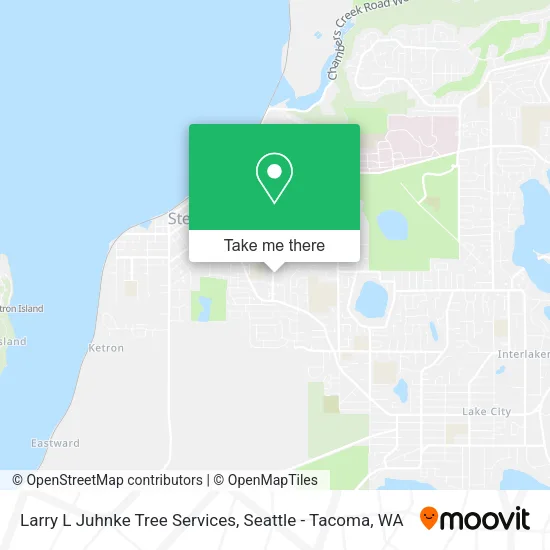 Larry L Juhnke Tree Services map
