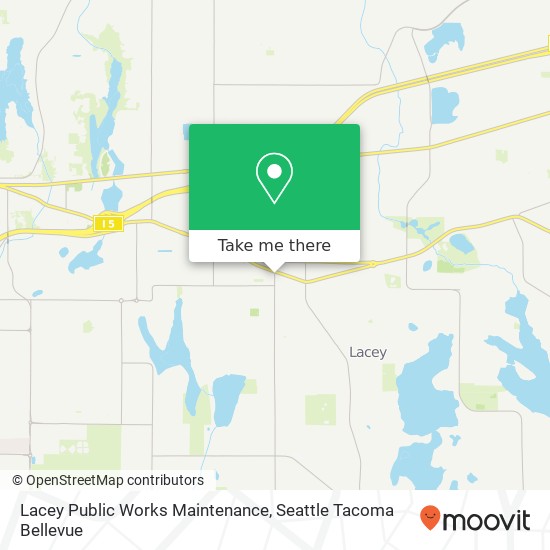 Mapa de Lacey Public Works Maintenance