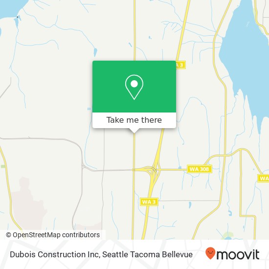 Dubois Construction Inc map