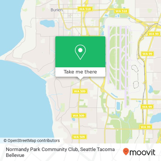 Normandy Park Community Club map