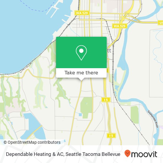 Mapa de Dependable Heating & AC