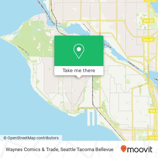 Waynes Comics & Trade map