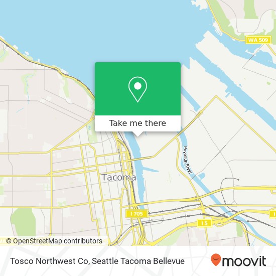 Mapa de Tosco Northwest Co