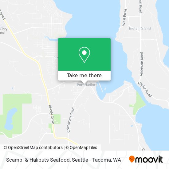 Scampi & Halibuts Seafood map