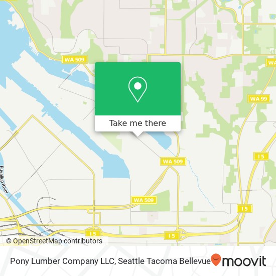 Mapa de Pony Lumber Company LLC