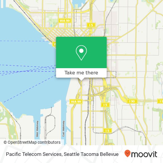 Mapa de Pacific Telecom Services