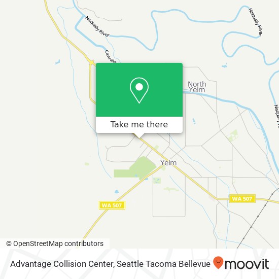 Mapa de Advantage Collision Center