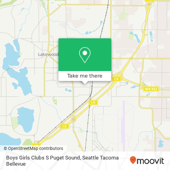 Boys Girls Clubs S Puget Sound map