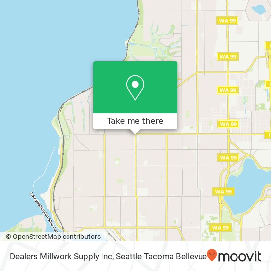 Mapa de Dealers Millwork Supply Inc