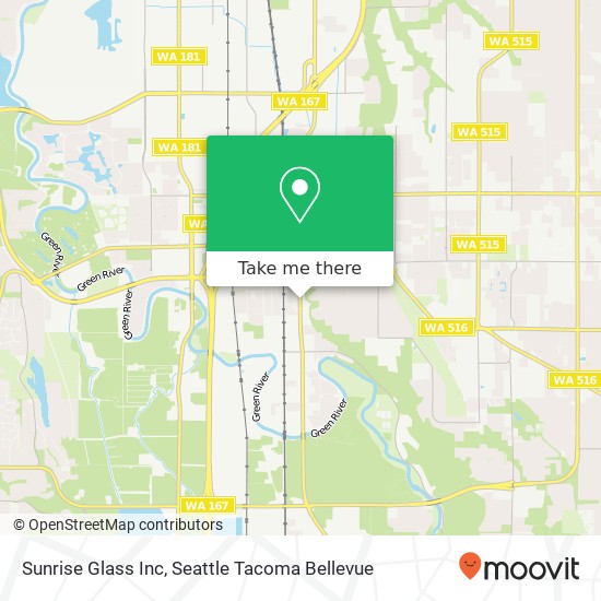 Sunrise Glass Inc map