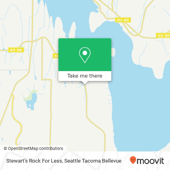 Stewart's Rock For Less map