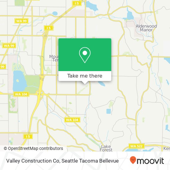 Valley Construction Co map