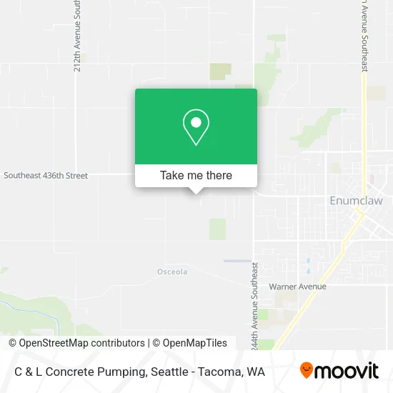 C & L Concrete Pumping map