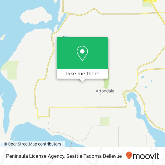 Peninsula License Agency map