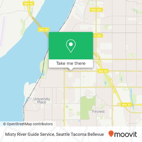 Misty River Guide Service map