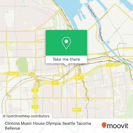 Clintons Music House Olympia map