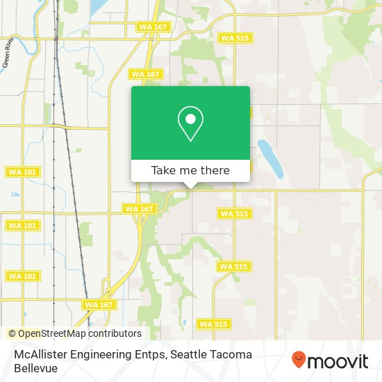 McAllister Engineering Entps map