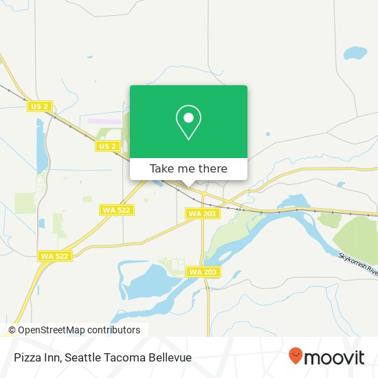 Mapa de Pizza Inn