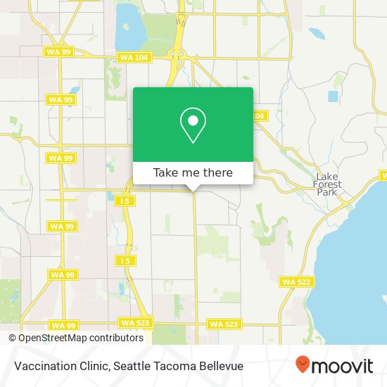 Vaccination Clinic map